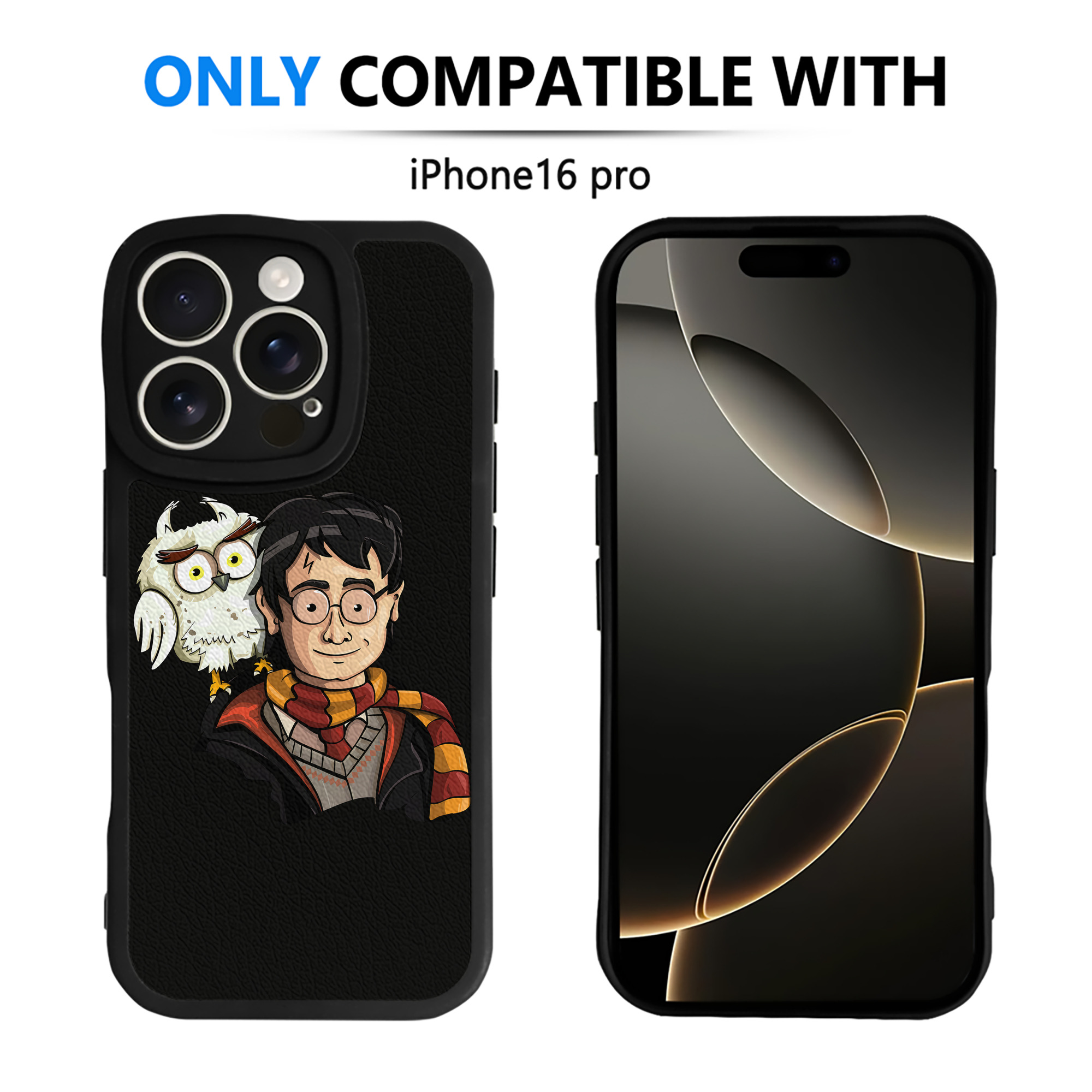 （画像用） Harry Potter ハリー・ポッターシリーズ 【iPhone 16シリーズ対応】シリコンスマホケース（レザー調） 材質：シリコン